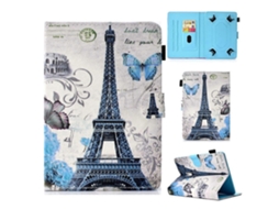 Capa de couro universal Webake com costura colorida para tablet