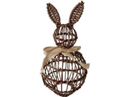 Coelho de Páscoa Genérico Decorativo Coelho Artificial de Vime Decoração de Mesa para Ambientes Internos e CHABERLU