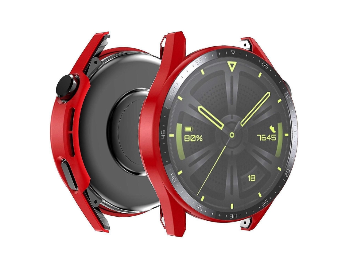 Capa fosca para Huawei Watch GT 3 46 mm, relógio inteligente com mostrador de vidro temperado e tela HD, design Ly Ebike