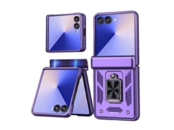 Capa Para Celular Kalebol Com Dobradiça Deslizante E Suporte De Anel Para Samsung Galaxy Z Flip7 5g