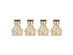 Conector De Torneira (feito De Cobre Maciço, Com Roscas Internas De 4 Pontos E 6 Pontos)