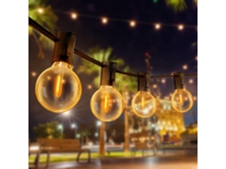Guirlandas 19 Metros com 30 Lâmpadas Luzes Arraial Led Exterior EISARO