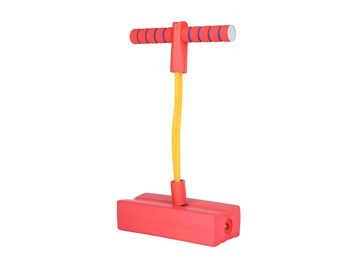 Pulo De Espuma Pogo Stick Para Crianças Com Efeito Sonoro Equilíbrio Exercício Brinquedo Ao Ar Livre Vermelho