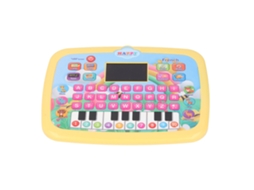Ats máquina de Aprendizaje de Francés com Tela Led Brinquedo Educacional para Educação Infantil Interativo Tablet Leitor para Crianças Amarelo