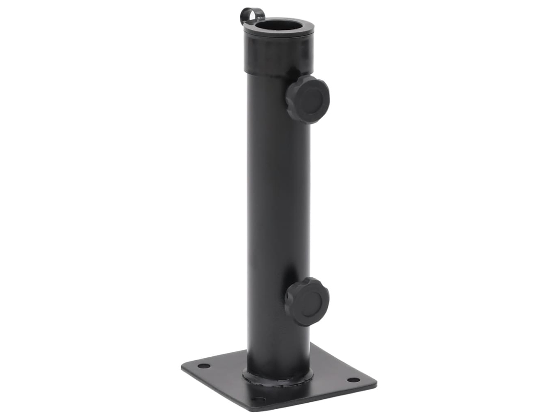 Base de guarda-sol VIDAXL Preto Aço (Ø38/48 mm)