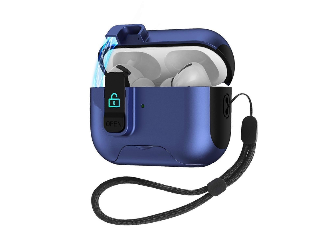 Capa Protetora Automática Pop-up Para Fones De Ouvido Com Trava De Interruptor Para Airpods Pro 2