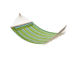 Cama Rede Suspensa De Jardim Para 2 Pessoas Cama Rede Para Campismo Com Almofada Carga Máxima 180kg 210x140cm Azul Verde