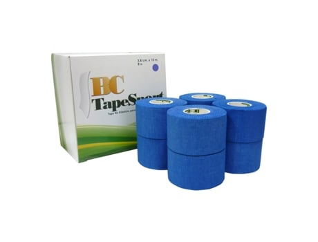 Bc Tape Sport. 1 Caixa Com 8 Fitas De 3,8 X 10 Azul