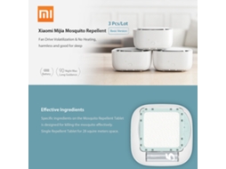 2026zentro-3pcs Xiaomi Mijia Repelente De Mosquitos Básico Portátil Sem Aquecimento Com Modo Timer Indicador 2019