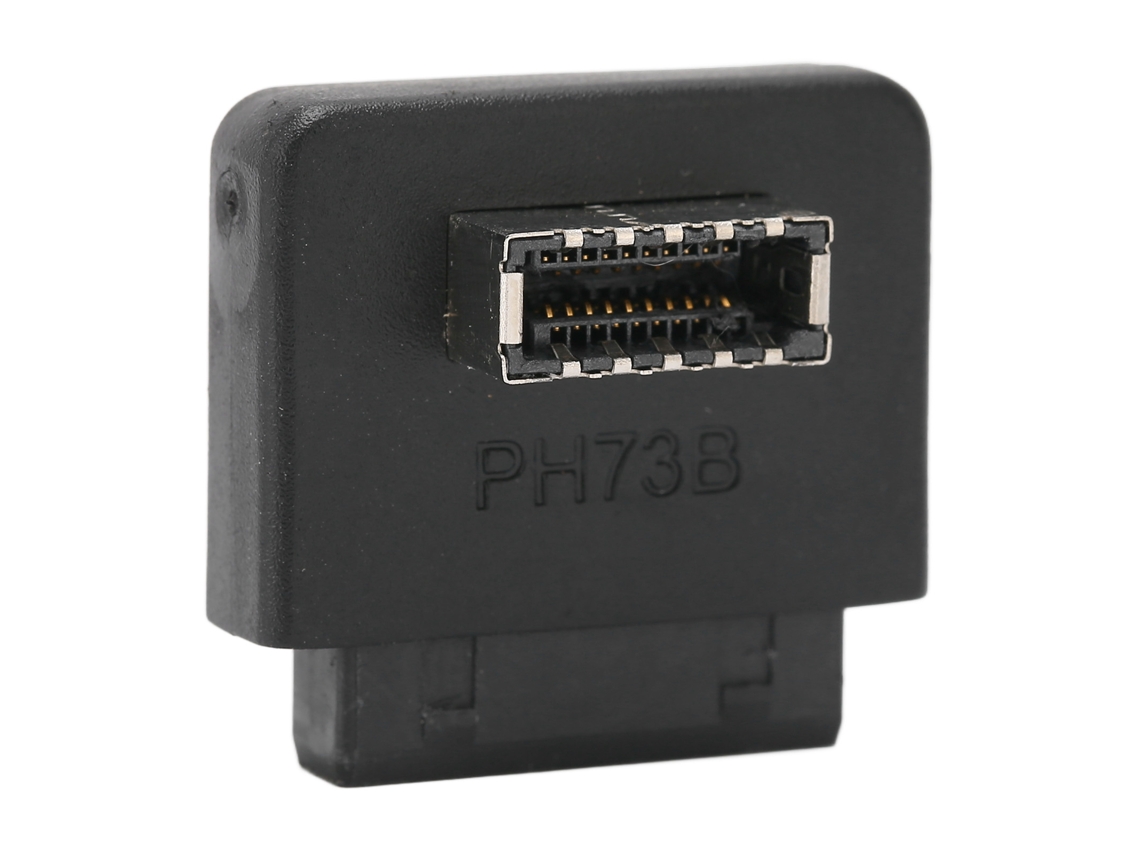 Aetheria adaptador de Painel Frontal Usb 90° Usb3.0 20pin para Type e Cabeçalho Placa mãe