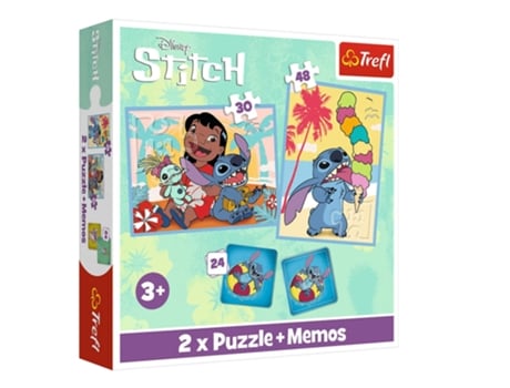 Puzzle Memorandos 2 Em 1 Lilo E Stitch, Happy Day Trefl 93585 Trefl Puzzle