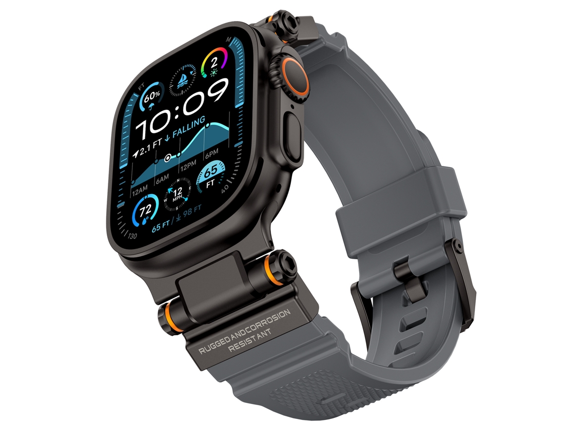 Bracelete para Apple Watch 44/45/46/49mm XIAOMOYU (preto Cinza)