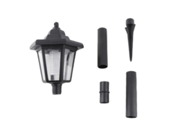 Conjunto 3 Luzes Solar Jardim 3 Leds Ip65 Decoração