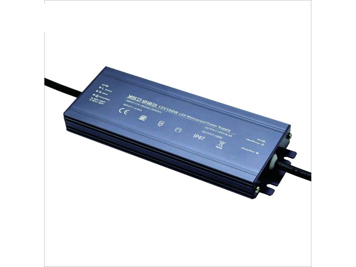 Fonte de Alimentação LEDBOX Ip67 Dc12V/100W/833A