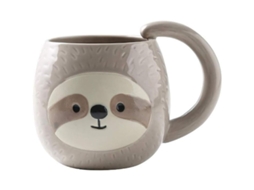 Caneca De Porcelana 3d De Bicho-preguiça Cute 400ml, Presente Para Amantes De Preguiças, Café/chá