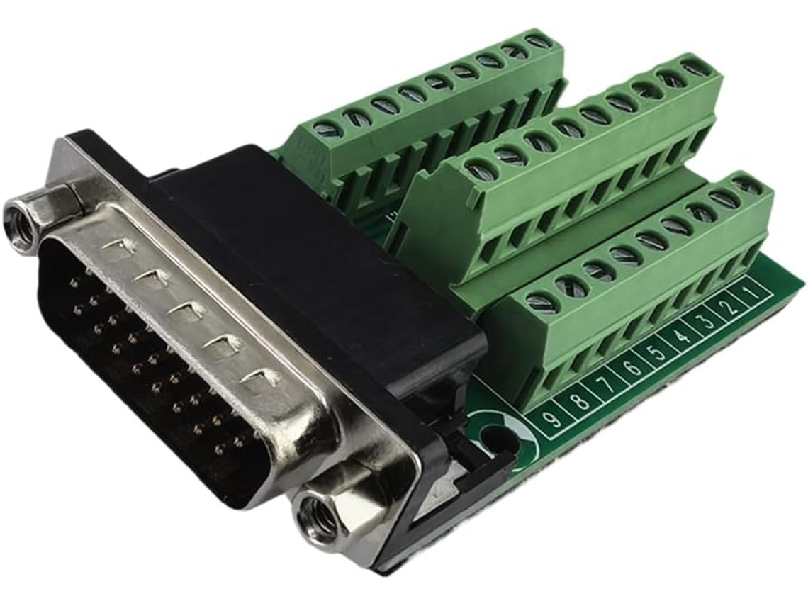 Bloco De Terminais Db26 De 26 Pinos Sem Solda Para Pcb, Terminal Db26 Verde