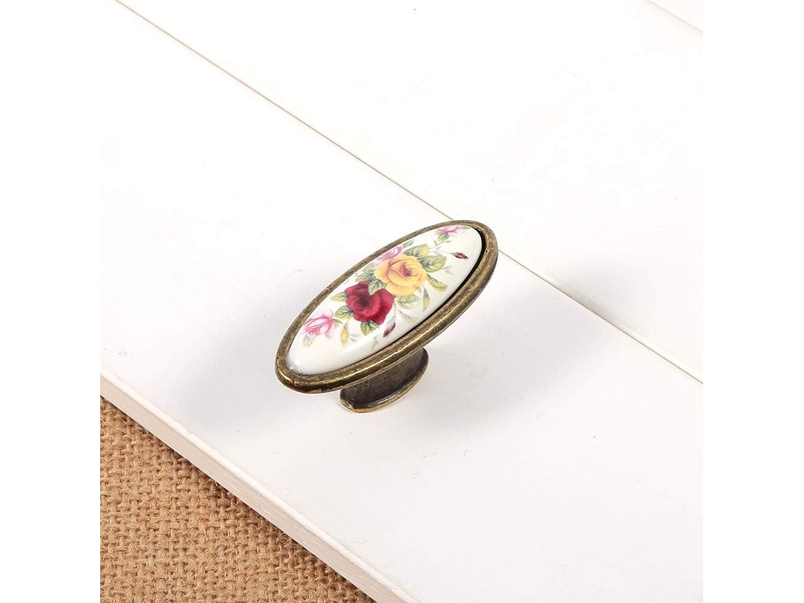 Puxadores Decorativos De Cerâmica Para Armários, Gavetas E Portas, Em Formato De Lanterna Vela Para Uso Externo, Da