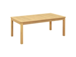 Vidaxl Mesa De Centro Acácia Clara 110 X 60 X 45 Cm