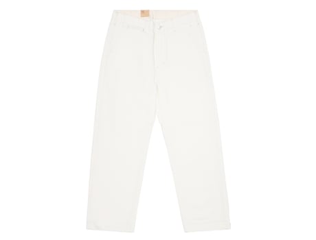 Calças De Homem Edwin Wide Trouserd Natural Algodão Branco (m)