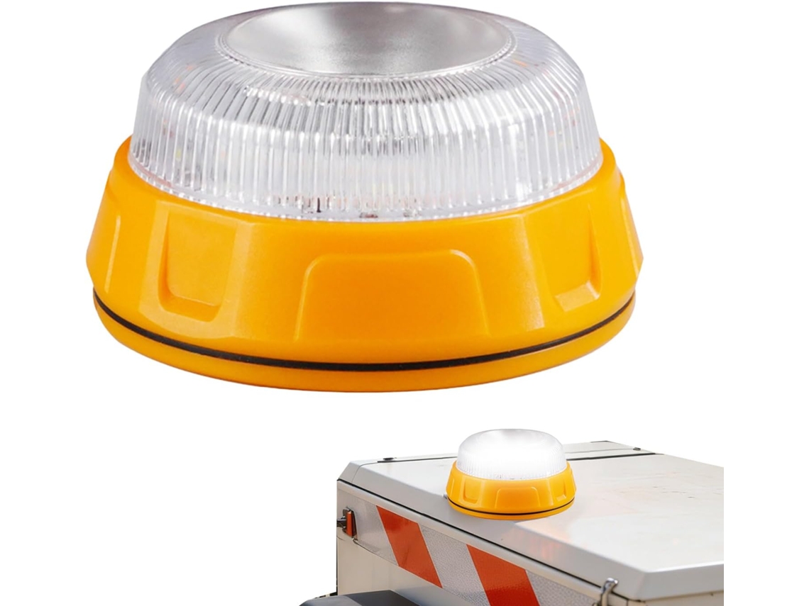 Luz De Advertência Led Magnética Resistente À Água