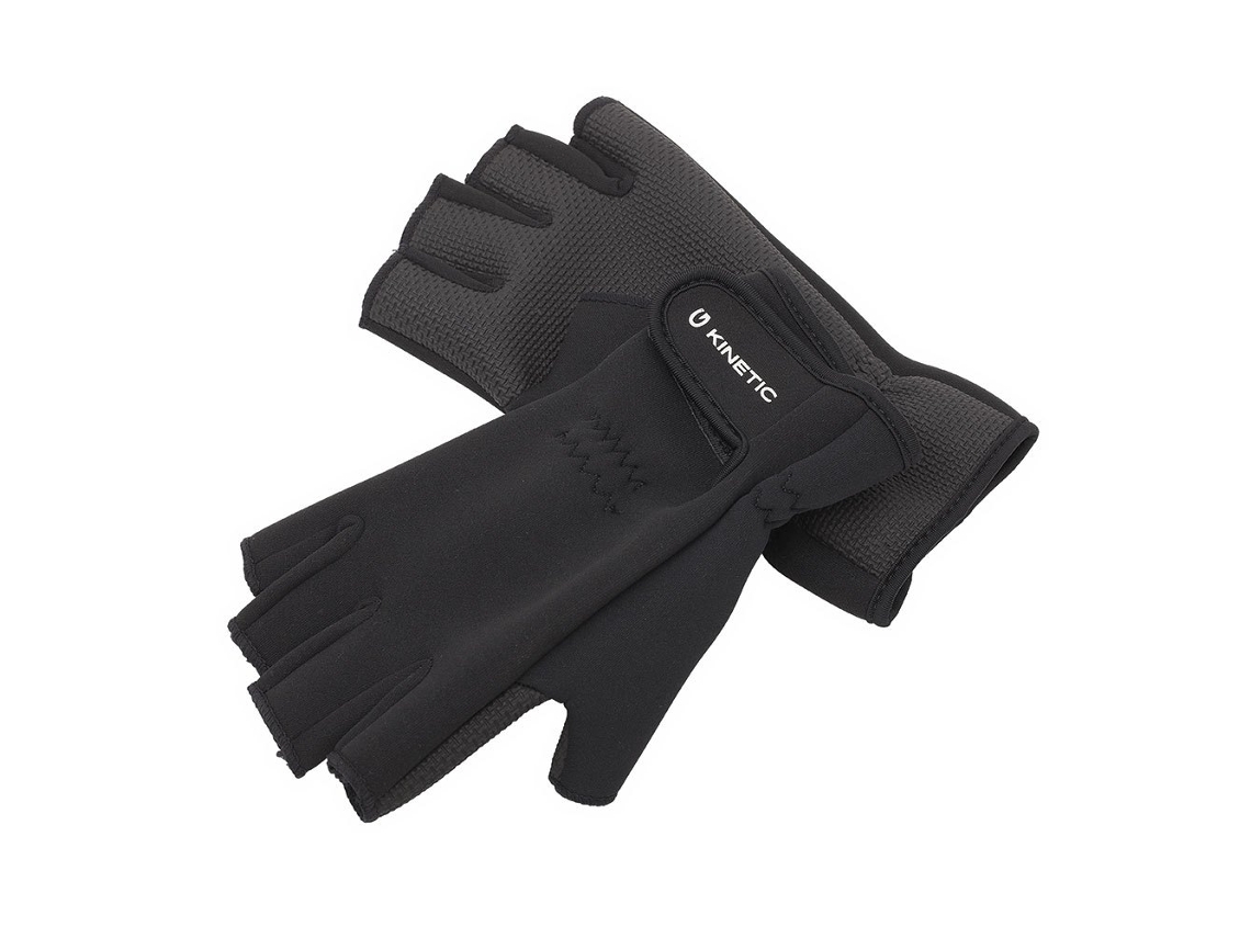 Neoprene Luvas Curtas Half Finger Preto XL Homem KINETIC