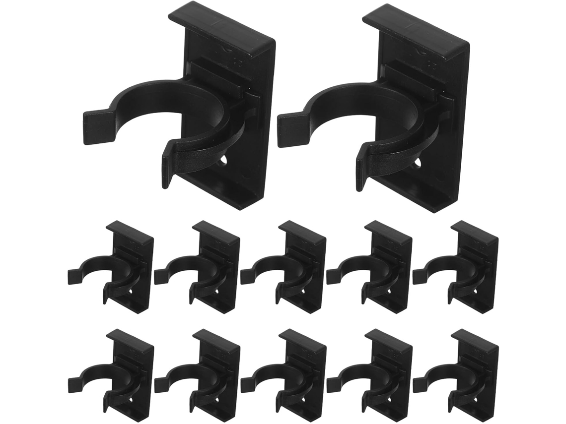 Conjunto De 40-presilhas Ajustáveis Para Rodapé Armário Uonlytech, Plástico Preto, Conector Abs Resistente Para Rodapé
