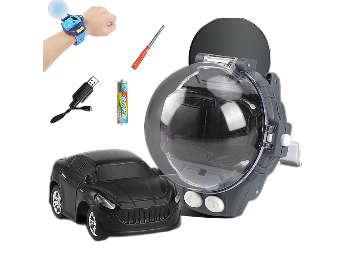 Mali carro de Controle Remoto Mini com Relógio Rc 2.4ghz Luz Led Presente para Crianças 3+