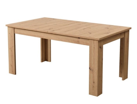 Mesa De Interior Oscar Extensível Madeira Melaminada 160x90 Cm 8 Pessoas Rattatan