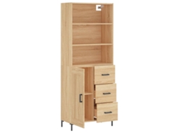 Highboard, Highboards Vidaxl Marrom Madeira Processada (n/a)