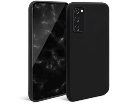 Capa Série Fina Acabamento para Samsung MOOZY Textura Macia Preto