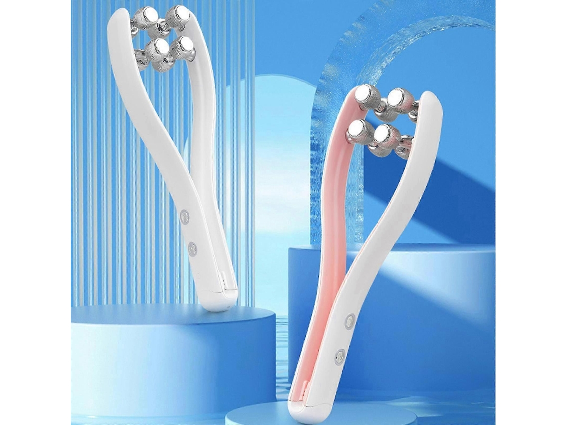 Massageador Facial de Rolo com Microcorrente Ems, Malloy Roll Firmador e Lifting V face 26s GOKOCO