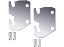 Conjunto De 2 Placas Gancho Metal Zincado Para Grades Cama Madeira, Su