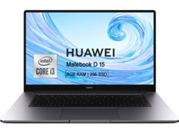 Portátil HUAWEI MateBook D15 BohrB-WAI9A (15.6'' - Intel Core i3-10110U - RAM: 8 GB - 256 GB SSD PCIe - Intel UHD Graphics 620)