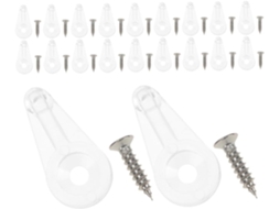 Kit De Fixação Para Portas Vidro Com 25 Peças, Incluindo Parafusos E C
