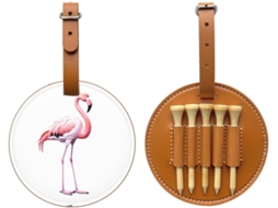 Bolsa para Tees de Golfe Flamingo, Preta | S/MARCA