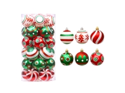 Laxiscreed Bola De Natal De 6cm Com 30 Ornamentos Inquebráveis Para Árvores, Festas E Casamentos