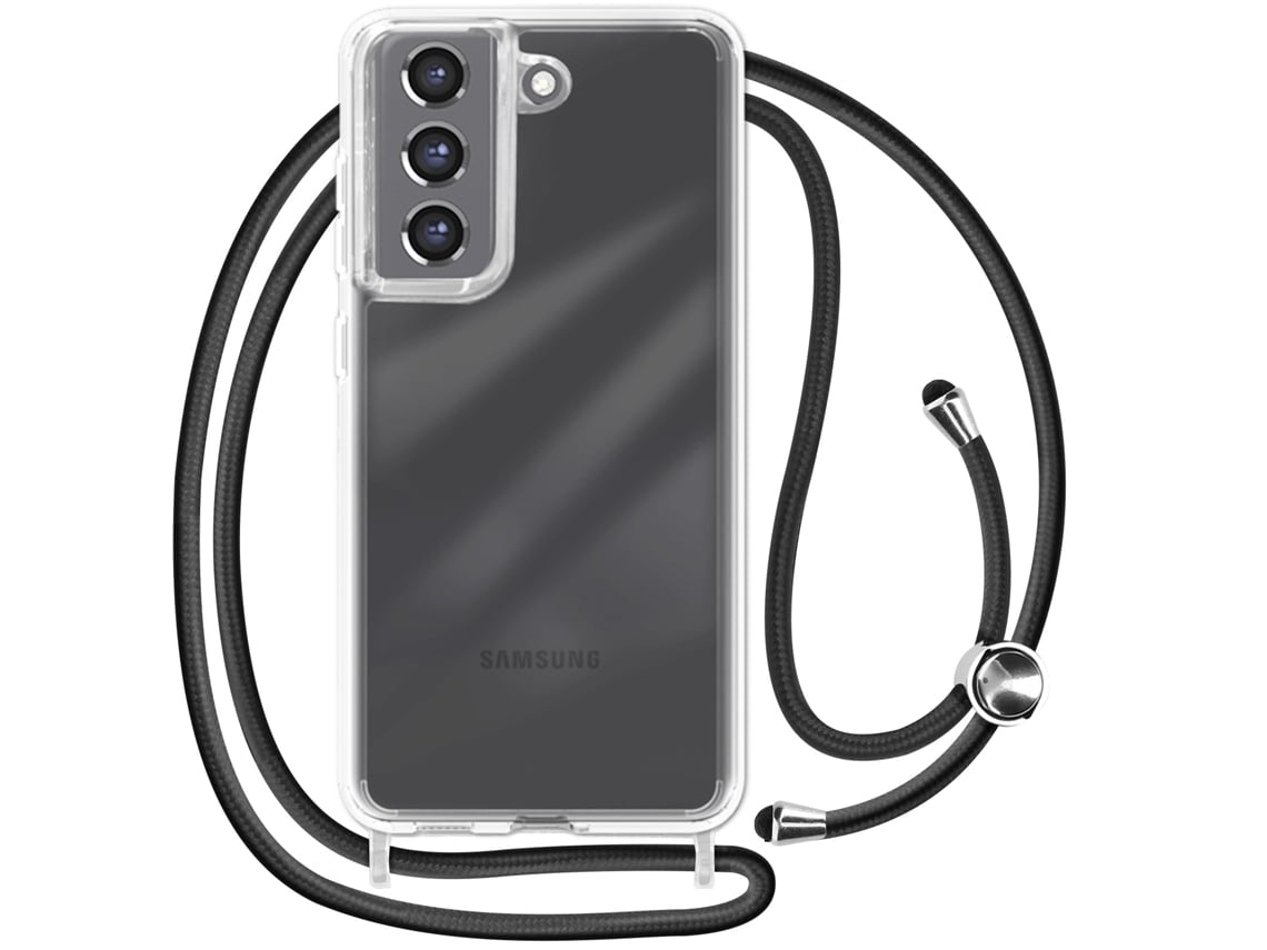 Capa Com Cordão Para Samsung Galaxy S21/s21 Ushion Acrílico Rígida Transparente