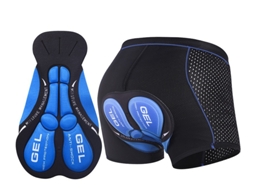 Cueca de ciclismo masculina com assento acolchoado 5D azul SIURN