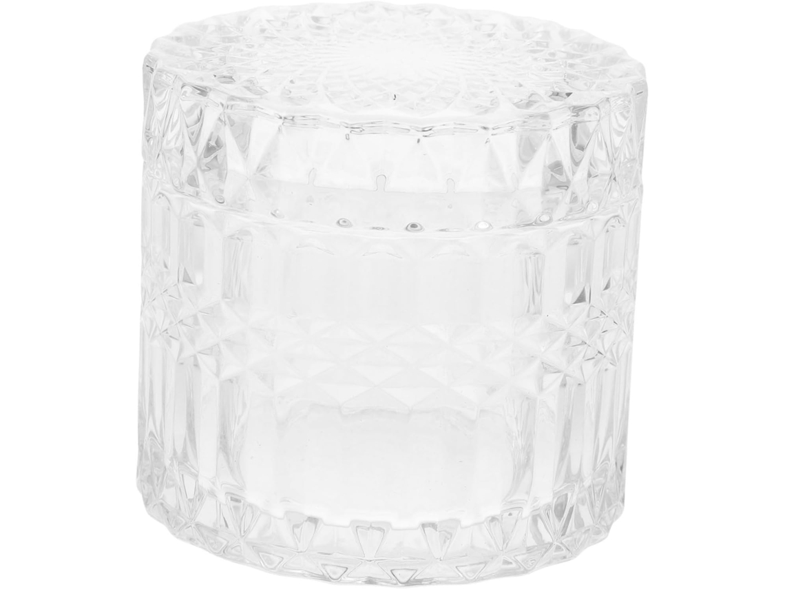 Pote De Vidro Para Doces Com Tampa, Recipiente Transparente Para Armazenamento, Estojo E Caixa Para Velas.