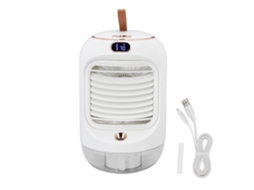 Ventilador Portátil com Umidificador e Luz Noturna Branco