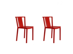 Set 2 Cadeiras Interior, Exterior Vermelho Neutra Resol