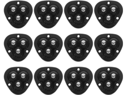 Mini rodas giratórias autoadesivas com rolamentos de esferas