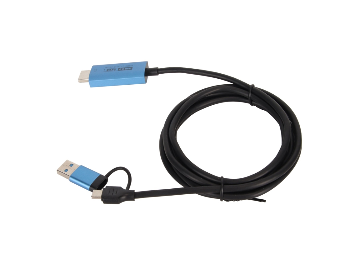Adaptador Usb Tipo C Para Hdmi Plug And Play Cabo Conversor Para Telefone Laptop 6.6ft