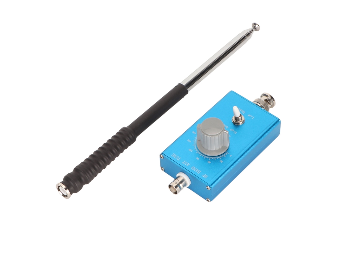 Antena de Rádio de Ondas Curtas Antena Telescópica Hf 3 30mhz Transceiver 20w EOOCOO (portátil, Ajustável)
