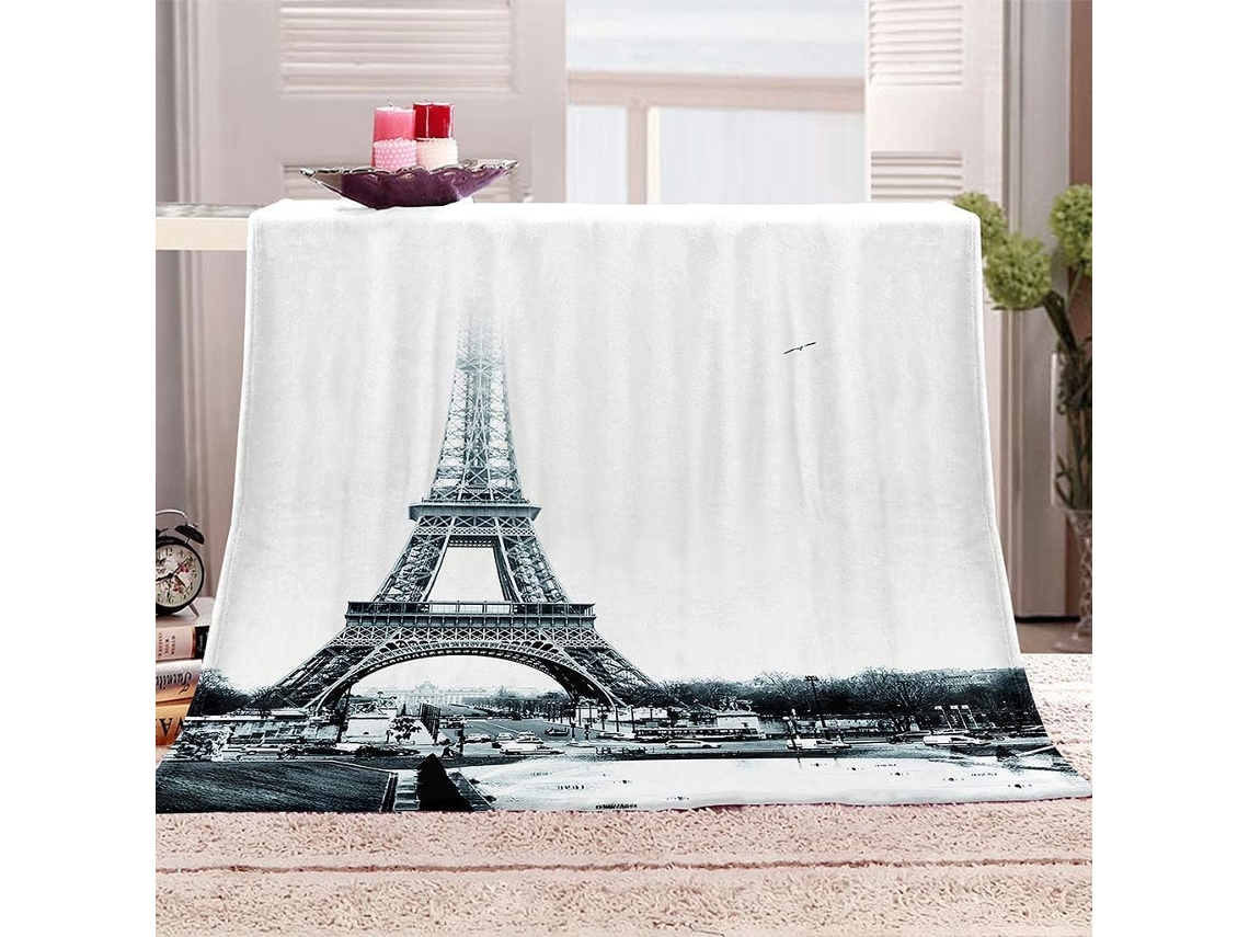 Manta de Microfibra Fansu Flanela Macia e Fofa 3d para Cama Sofá Ou Se Manter Aquecido no Inverno 150x130cm, M