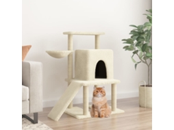 Vidaxl Árvore C/ Postes Arranhadores Sisal 96,5 Cm Creme