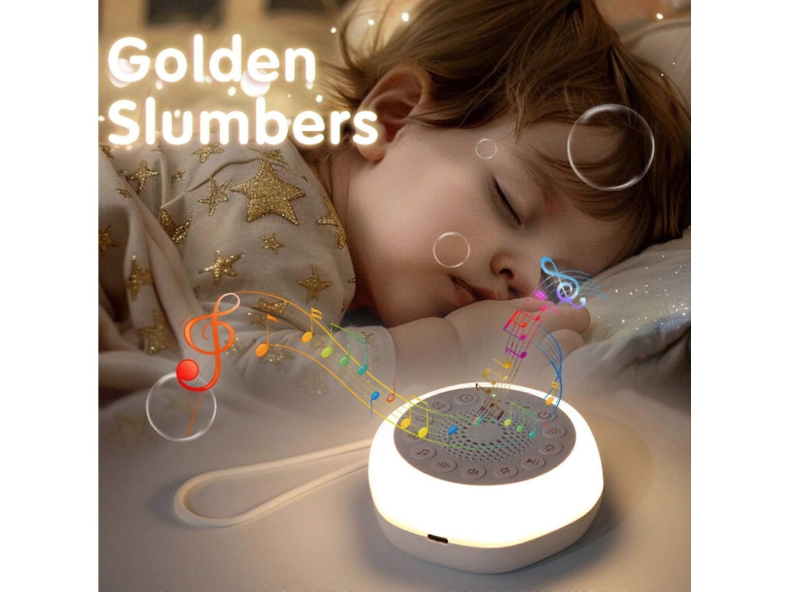 Caixa de Música para Bebês: Aparelho de Ruído Noturno com Luz Quente, Projetado para Criar um Ambiente Confortável para o Sono Dos Bebês! TAISHENGDA