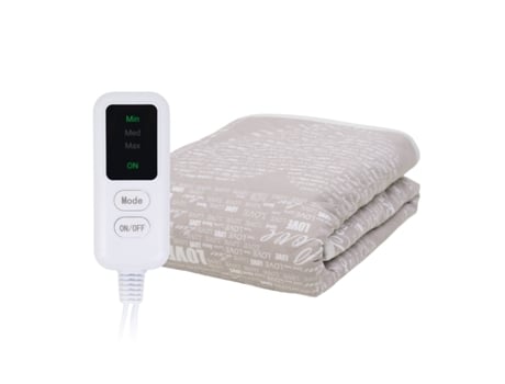 Cobertor Aquecido Ecosapiens Linen Cobertor Aquecido, Cobertor Elétrico, 3 Modos De Aquecimento, Controlador