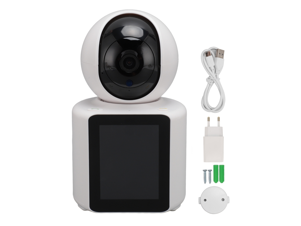 Câmera de Vídeo com Tela 2.8 Polegadas Hd 1080p Wifi 2.4g Visão Noturna e Chamada Bidirecional