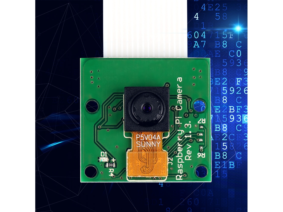 Módulo Câmera 5mp 1080p Para Raspberry Pi Com Cabo Fpc 15cm
